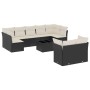 Set de sofás de jardín 10 pzas cojines ratán sintético negro de , Conjuntos de jardín - Ref: Foro24-3249995, Precio: 592,07 €...