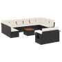Set de sofás de jardín y cojines 13 pzas ratán sintético negro de , Conjuntos de jardín - Ref: Foro24-3257127, Precio: 793,26...
