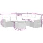 Set de comedor de jardín 7 pzas y cojines ratán sintético negro de , Conjuntos de jardín - Ref: Foro24-3257351, Precio: 433,2...