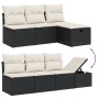 Set de sofás de jardín 8 piezas y cojines ratán sintético negro de , Conjuntos de jardín - Ref: Foro24-3265067, Precio: 446,4...