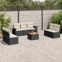 Set de sofás de jardín 8 piezas y cojines ratán sintético negro de , Conjuntos de jardín - Ref: Foro24-3256847, Precio: 452,4...