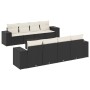 Set de sofás de jardín 8 piezas y cojines ratán sintético negro de , Conjuntos de jardín - Ref: Foro24-3254683, Precio: 569,8...
