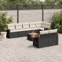 Set de sofás de jardín 8 piezas y cojines ratán sintético negro de , Conjuntos de jardín - Ref: Foro24-3226994, Precio: 564,3...