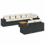 Set de sofás de jardín 8 piezas y cojines ratán sintético negro de , Conjuntos de jardín - Ref: Foro24-3257862, Precio: 590,8...