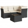 Set de muebles de jardín 5 pzas y cojines ratán sintético negro de , Conjuntos de jardín - Ref: Foro24-3249425, Precio: 323,4...