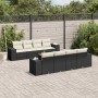 Set de sofás de jardín 8 piezas y cojines ratán sintético negro de , Conjuntos de jardín - Ref: Foro24-3257694, Precio: 566,0...