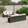 Set de sofás de jardín 8 piezas y cojines ratán sintético negro de , Conjuntos de jardín - Ref: Foro24-3226644, Precio: 505,8...