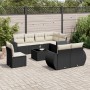 Set de sofás de jardín 8 piezas y cojines ratán sintético negro de , Conjuntos de jardín - Ref: Foro24-3253983, Precio: 601,2...