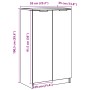 Mueble zapatero madera ingeniería roble artisian 59x35x100,5 cm de , Armarios y almacenamiento - Ref: Foro24-856994, Precio: ...