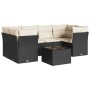 Set de comedor de jardín 7 pzas y cojines ratán sintético negro de , Conjuntos de jardín - Ref: Foro24-3249105, Precio: 444,5...