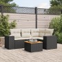 Set de muebles de jardín 5 pzas y cojines ratán sintético negro de , Conjuntos de jardín - Ref: Foro24-3257757, Precio: 335,1...