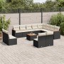 Set de sofás de jardín y cojines 13 pzas ratán sintético negro de , Conjuntos de jardín - Ref: Foro24-3258878, Precio: 751,94...