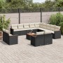 Set sofás de jardín 14 pzas con cojines ratán sintético negro de , Conjuntos de jardín - Ref: Foro24-3258934, Precio: 873,21 ...