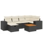 Set de comedor de jardín 7 pzas y cojines ratán sintético negro de , Conjuntos de jardín - Ref: Foro24-3265172, Precio: 410,0...