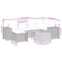 Set de comedor de jardín 7 pzas y cojines ratán sintético negro de , Conjuntos de jardín - Ref: Foro24-3265172, Precio: 410,0...