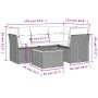 Set de muebles de jardín 5 pzas y cojines ratán sintético negro de , Conjuntos de jardín - Ref: Foro24-3255951, Precio: 319,2...