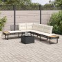 Set de sofás jardín 2 pzas con cojines ratán PE y vidrio negro de , Conjuntos de jardín - Ref: Foro24-3277493, Precio: 308,19...