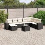 Set de sofás de jardín 8 piezas y cojines ratán sintético negro de , Conjuntos de jardín - Ref: Foro24-3264522, Precio: 501,9...