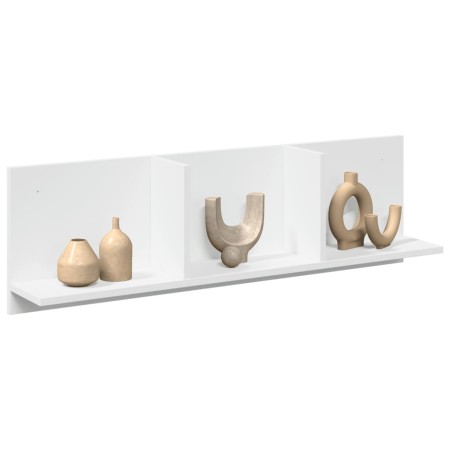 Mueble de pared madera de ingeniería blanco 100x16,5x30 cm de , Estantes y estanterías - Ref: Foro24-854859, Precio: 26,97 €,...