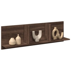 Mueble de pared madera ingeniería marrón roble 100x16,5x30 cm de , Estantes y estanterías - Ref: Foro24-854865, Precio: 32,83...