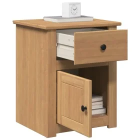 Mesita de noche Panama madera maciza de pino 46x40x57 cm by , Nightstands - Ref: Foro24-4016383, Price: 76,35 €, Discount: %