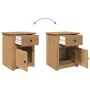 Mesita de noche Panama madera maciza de pino 46x40x57 cm de , Mesitas de noche - Ref: Foro24-4016383, Precio: 76,35 €, Descue...