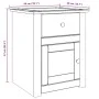 Mesita de noche Panama madera maciza de pino 46x40x57 cm de , Mesitas de noche - Ref: Foro24-4016383, Precio: 76,35 €, Descue...