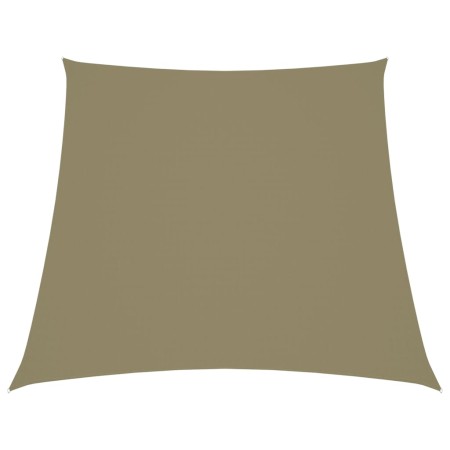 Toldo de vela trapezoidal tela oxford beige 4/5x4 m de vidaXL, Sombrillas - Ref: Foro24-135189, Precio: 70,05 €, Descuento: %
