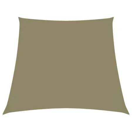 Toldo de vela trapezoidal tela oxford beige 4/5x4 m de vidaXL, Sombrillas - Ref: Foro24-135189, Precio: 68,80 €, Descuento: %