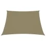 Toldo de vela trapezoidal tela oxford beige 4/5x4 m de vidaXL, Sombrillas - Ref: Foro24-135189, Precio: 68,80 €, Descuento: %