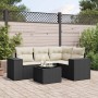 Set de muebles de jardín 5 pzas y cojines ratán sintético negro de , Conjuntos de jardín - Ref: Foro24-3254853, Precio: 339,0...