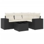 Set de muebles de jardín 5 pzas y cojines ratán sintético negro de , Conjuntos de jardín - Ref: Foro24-3254853, Precio: 339,0...