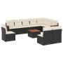 Set de sofás de jardín 11 pzas y cojines ratán sintético negro de , Conjuntos de jardín - Ref: Foro24-3258479, Precio: 614,05...