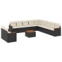 Set de sofás de jardín 12 piezas cojines ratán sintético negro de , Conjuntos de jardín - Ref: Foro24-3258535, Precio: 750,32...