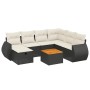 Set de sofás de jardín 8 piezas y cojines ratán sintético negro de , Conjuntos de jardín - Ref: Foro24-3265074, Precio: 446,4...