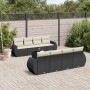 Set de sofás de jardín 8 piezas y cojines ratán sintético negro de , Conjuntos de jardín - Ref: Foro24-3253483, Precio: 576,2...
