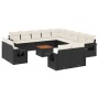 Set sofás de jardín 14 pzas con cojines ratán sintético negro de , Conjuntos de jardín - Ref: Foro24-3257169, Precio: 913,43 ...
