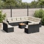 Set de sofás de jardín y cojines 13 pzas ratán sintético negro de , Conjuntos de jardín - Ref: Foro24-3257141, Precio: 767,41...