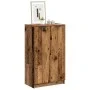 Mueble zapatero madera de ingeniería envejecida 59x35x100,5 cm de , Armarios y almacenamiento - Ref: Foro24-856993, Precio: 1...