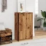 Mueble zapatero madera de ingeniería envejecida 59x35x100,5 cm de , Armarios y almacenamiento - Ref: Foro24-856993, Precio: 1...