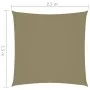 Toldo de vela cuadrado tela Oxford beige 2,5x2,5 m de vidaXL, Sombrillas - Ref: Foro24-135136, Precio: 29,12 €, Descuento: %