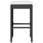 Taburetes altos de bar de jardín cojines 6 uds ratán PE negro de , Sillas de jardín - Ref: Foro24-368692, Precio: 372,34 €, D...