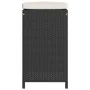 Taburetes altos de bar de jardín cojines 6 uds ratán PE negro de , Sillas de jardín - Ref: Foro24-368692, Precio: 372,34 €, D...