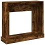 Borde de chimenea madera ingeniería roble ahumado 100x30x87,5cm de , Accesorios para hornos de leña y chimeneas - Ref: Foro24...