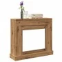 Borde de chimenea madera ingeniería roble artisan 100x30x87,5cm de , Accesorios para hornos de leña y chimeneas - Ref: Foro24...