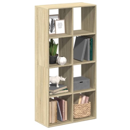 Librería divisor madera ingeniería roble Sonoma 69,5x29x137,5cm de , Librerías y estanterías - Ref: Foro24-858023, Precio: 73...