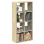 Librería divisor madera ingeniería roble Sonoma 69,5x29x137,5cm de , Librerías y estanterías - Ref: Foro24-858023, Precio: 72...