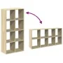 Librería divisor madera ingeniería roble Sonoma 69,5x29x137,5cm de , Librerías y estanterías - Ref: Foro24-858023, Precio: 72...