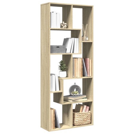 Librería divisora madera ingeniería roble Sonoma 67x25x161,5 cm de , Librerías y estanterías - Ref: Foro24-858077, Precio: 82...