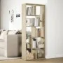 Librería divisora madera ingeniería roble Sonoma 67x25x161,5 cm de , Librerías y estanterías - Ref: Foro24-858077, Precio: 80...